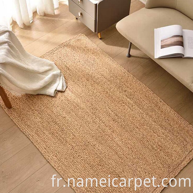 Natural Fiber Water Hyacinth Braided Rug Carpet Floor Mats